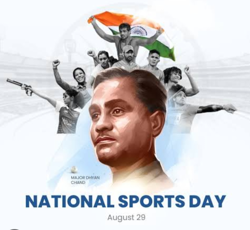 ರಾಷ್ಟ್ರೀಯ ಕ್ರೀಡಾ ದಿನಾಚರಣೆ: ಕ್ರೀಡೆಯಿಂದ ಸರ್ವಾoಗಿನ ಅಭಿವೃದ್ಧಿ** . image